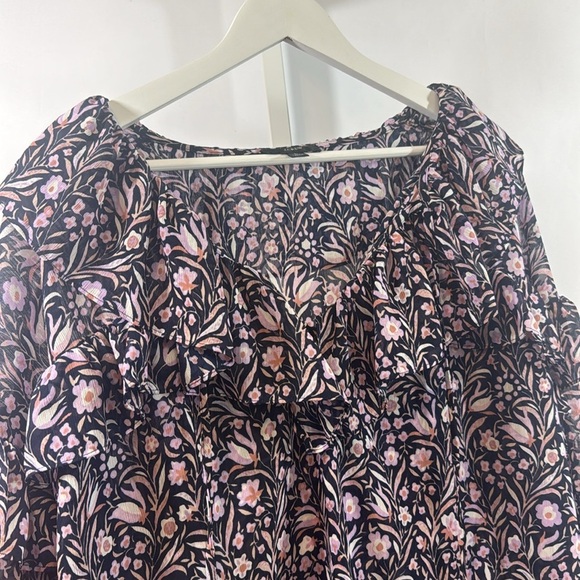 J Crew Ruffle Chiffon Top - Picture 7 of 11